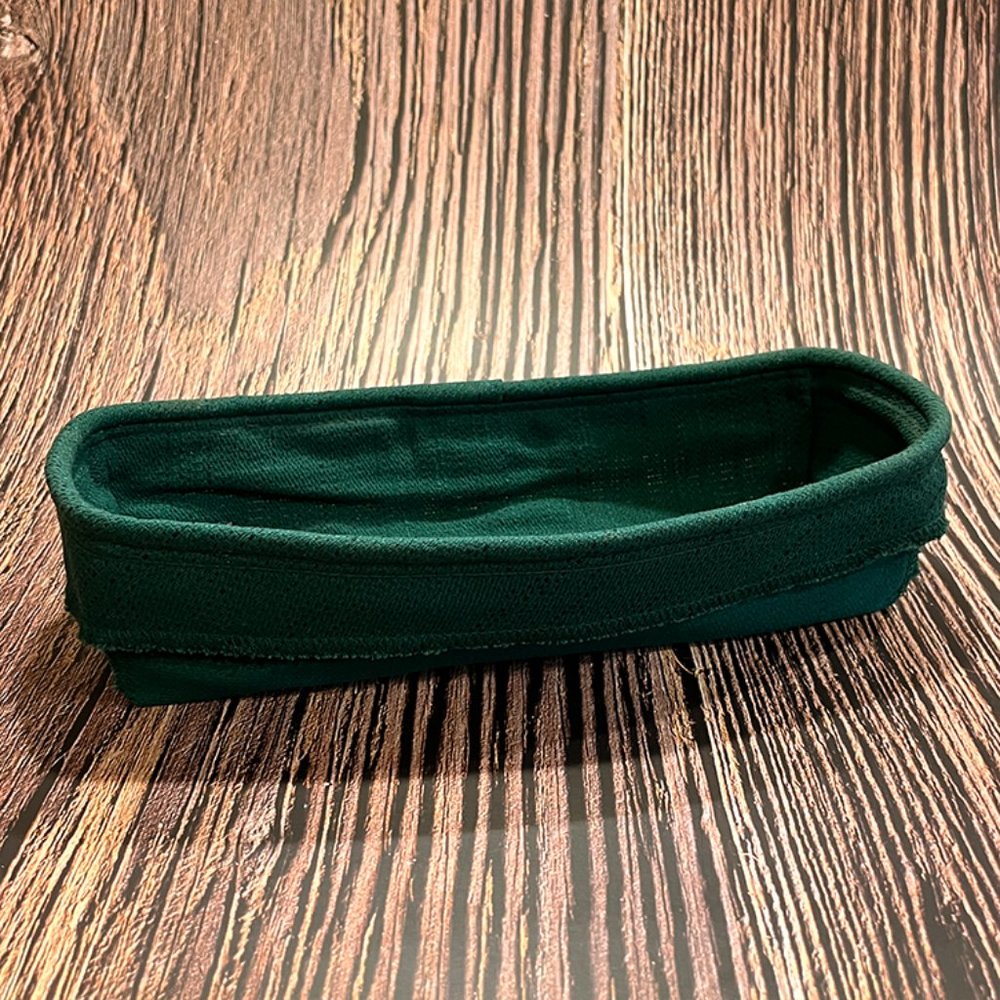 Longaberger Woven Cracker Basket Signed 2002 with Ivy Green Liner & Protector - Picture 3 of 7